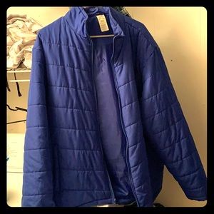 Faded glory blue puffer coat